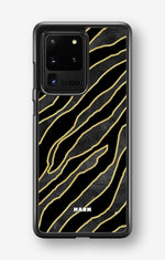 Samsung Galaxy S20 Ultra Hard Case – Golden Zebra - View 1