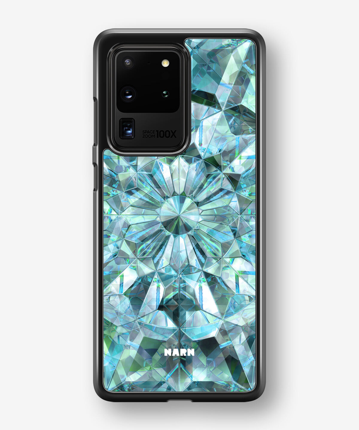 Samsung Galaxy S20 Ultra Hard Case – Green Crystals - View 1