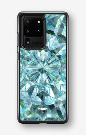 Samsung Galaxy S20 Ultra Hard Case – Green Crystals - View 1