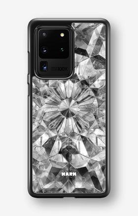 Samsung Galaxy S20 Ultra Hard Case – Grey Crystals - View 1