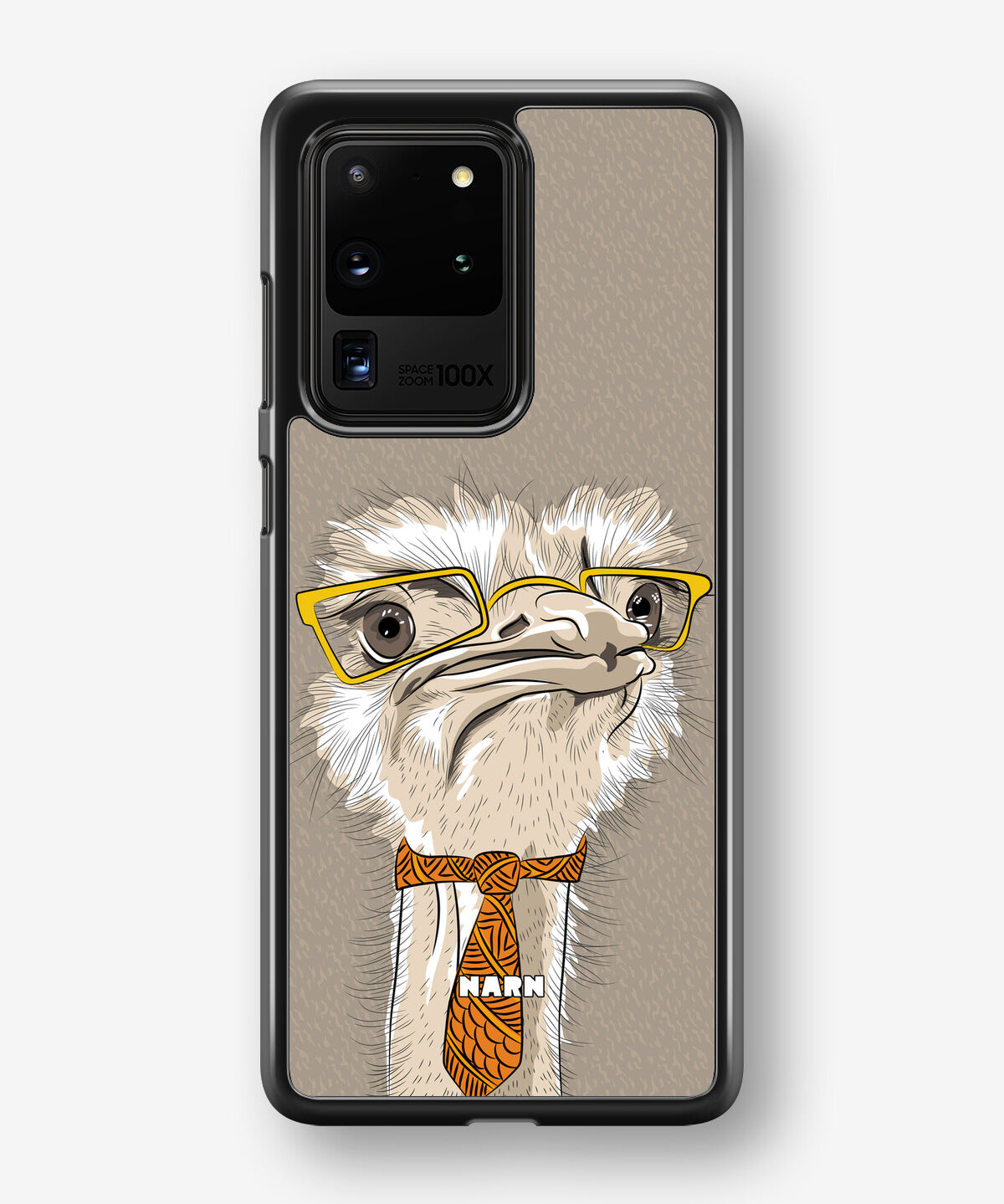 Samsung Galaxy S20 Ultra Hard Case – Hipster Ostrich - View 1