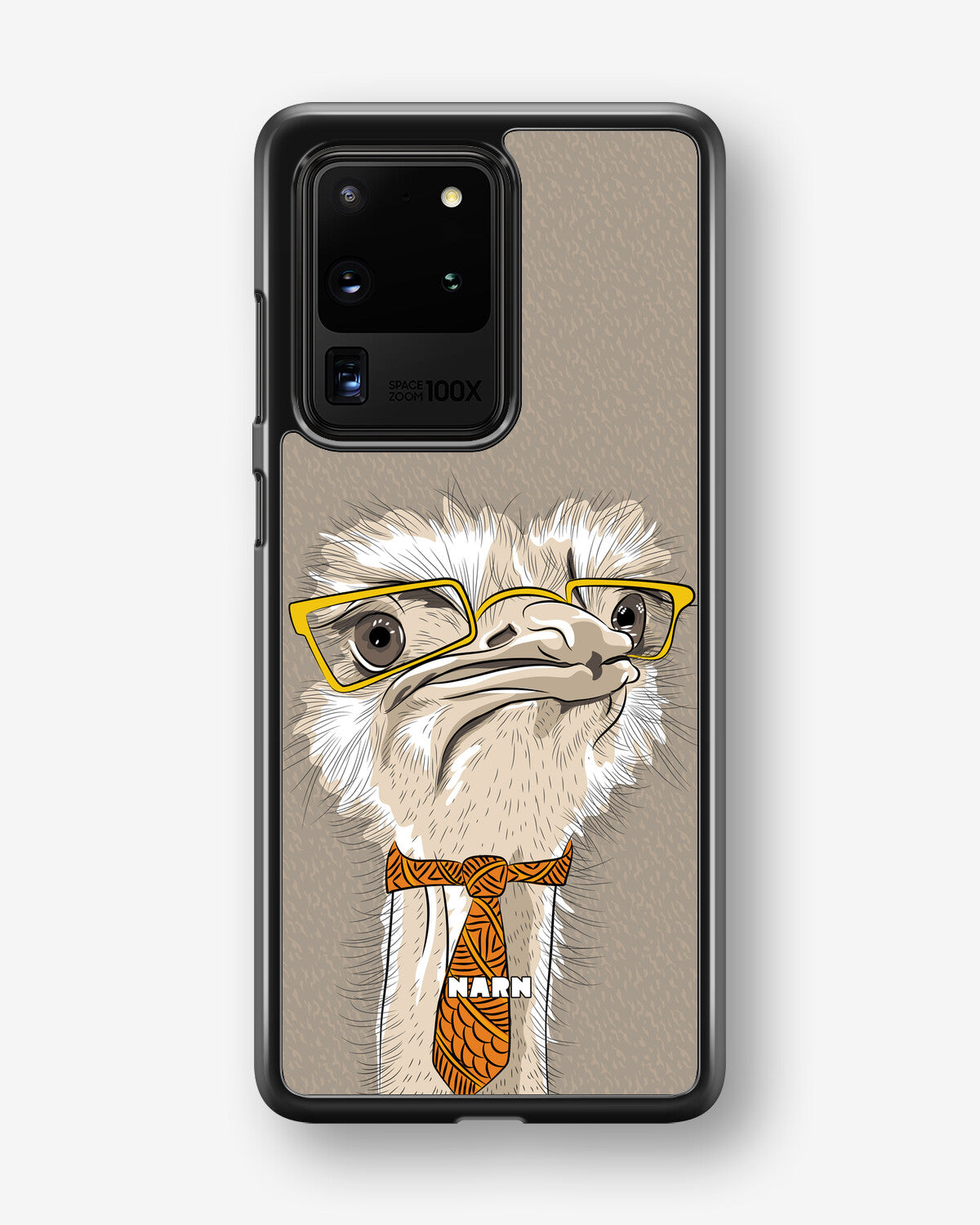 Samsung Galaxy S20 Ultra Hard Case – Hipster Ostrich - View 1