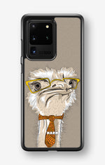 Samsung Galaxy S20 Ultra Hard Case – Hipster Ostrich - View 1
