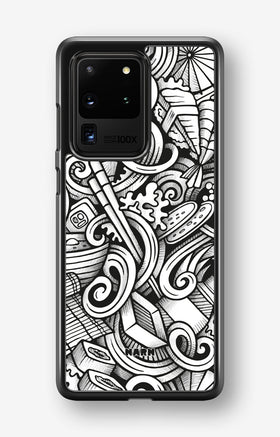 Samsung Galaxy S20 Ultra Hard Case – Japanese Pattern - View 1