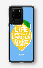 Samsung Galaxy S20 Ultra Hard Case – Lemon Quote - View 1