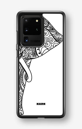 Samsung Galaxy S20 Ultra Hard Case – Mandala Elephant - View 1