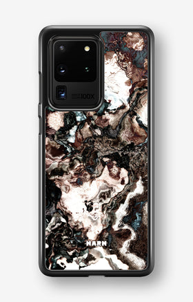 Samsung Galaxy S20 Ultra Hard Case – Marble Brown - View 1