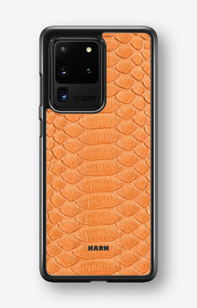 Samsung Galaxy S20 Ultra Hard Case – Orange Snake - View 1