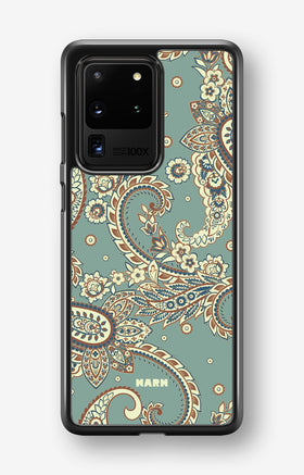 Samsung Galaxy S20 Ultra Hard Case – Paisley Green - View 1