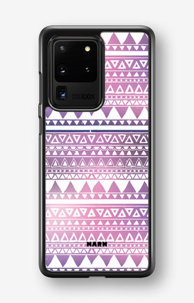 Samsung Galaxy S20 Ultra Hard Case – Purple Aztec - View 1