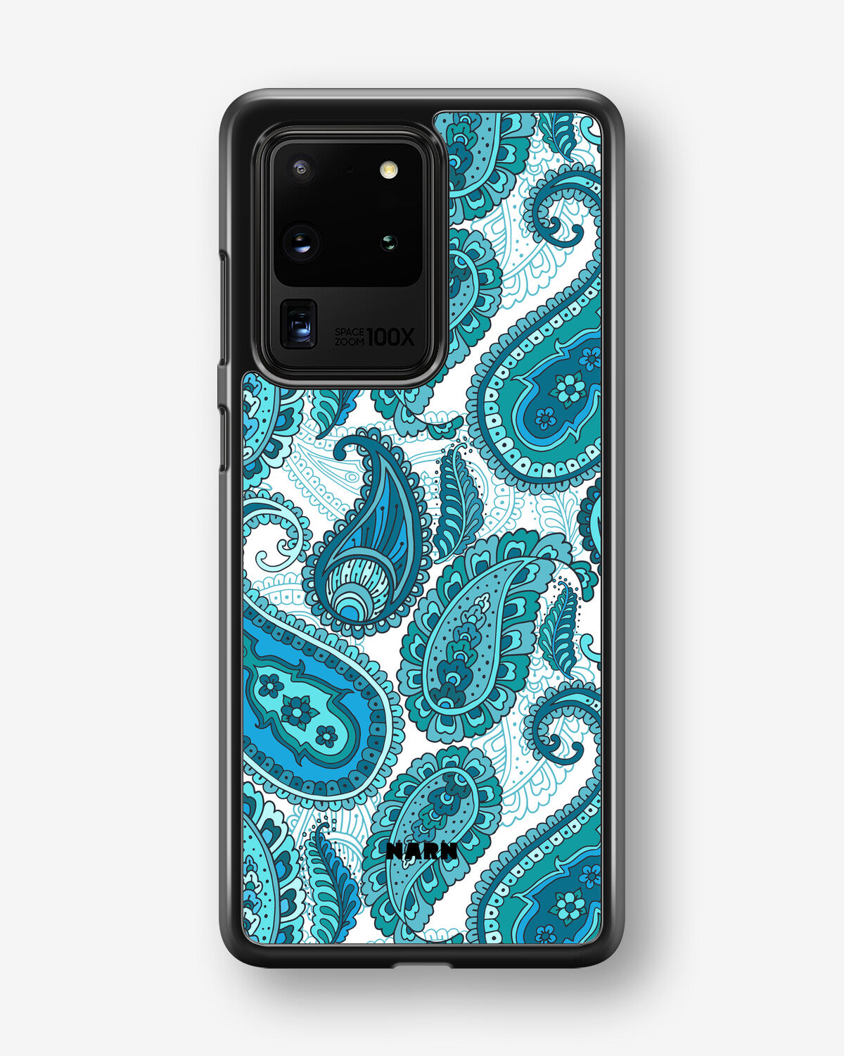 Samsung Galaxy S20 Ultra Hard Case – Turquoise Paisley - View 1