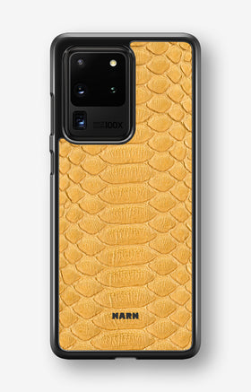 Samsung Galaxy S20 Ultra Hard Case – Yellow Snake - View 1