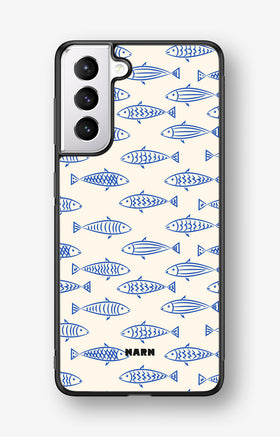 Samsung Galaxy S21 FE Hard Case – Blue Catch - View 1