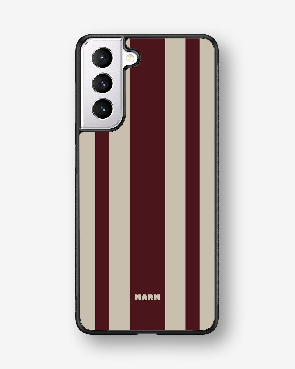 Samsung Galaxy S21 FE Hard Case – Bordeaux Stripe - View 1