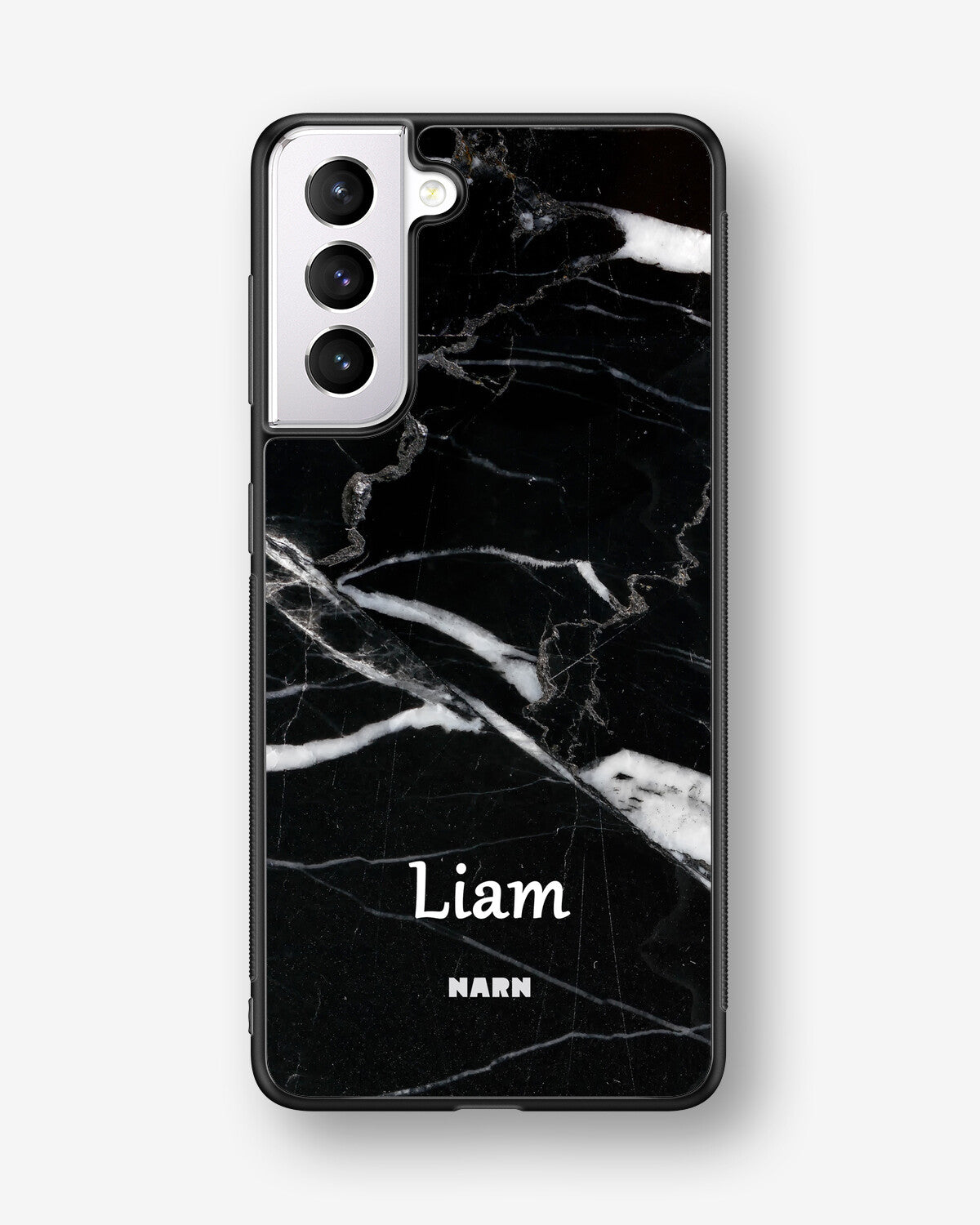 Samsung Galaxy S21 FE Hard Case – Custom - Black Marble - View 1