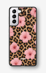 Samsung Galaxy S21 FE Hard Case – Leopard Flower - View 1
