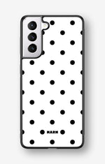 Samsung Galaxy S21 FE Hard Case – Mono Dots - View 1