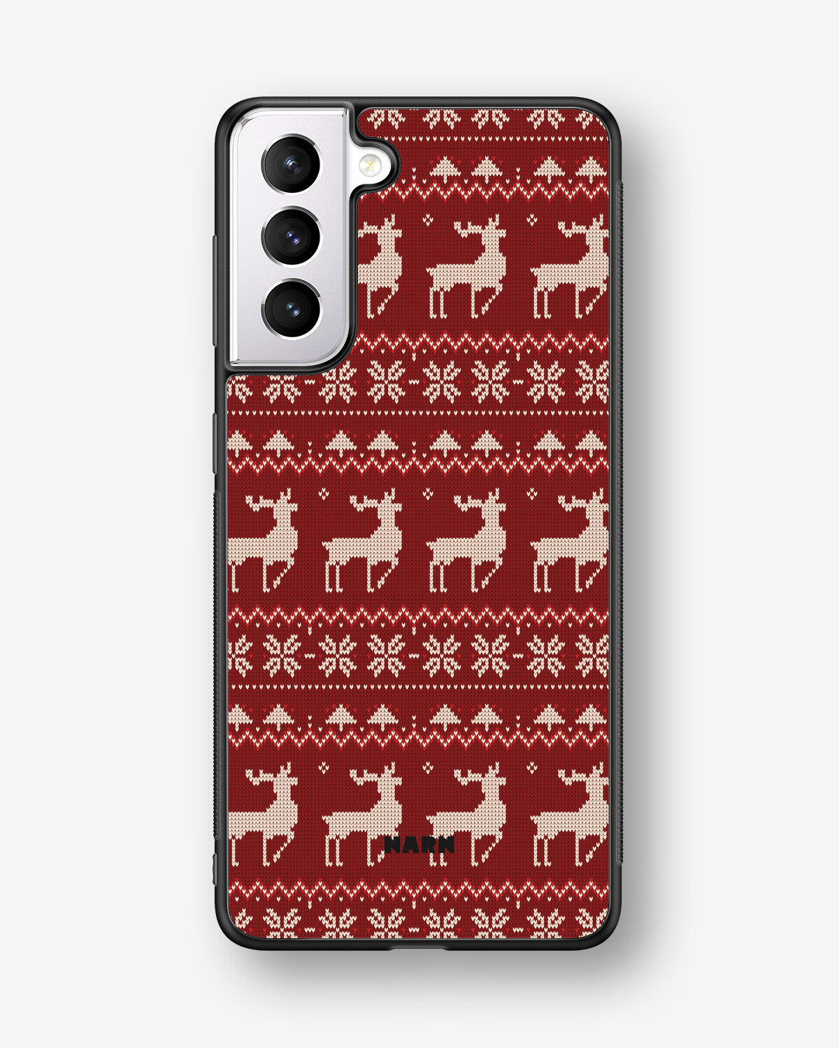Samsung Galaxy S21 FE Hard Case – Reindeer Knit - View 1