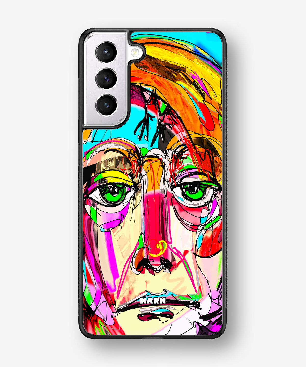 Samsung Galaxy S21 FE Hard Case – Abstract Portrait - View 1