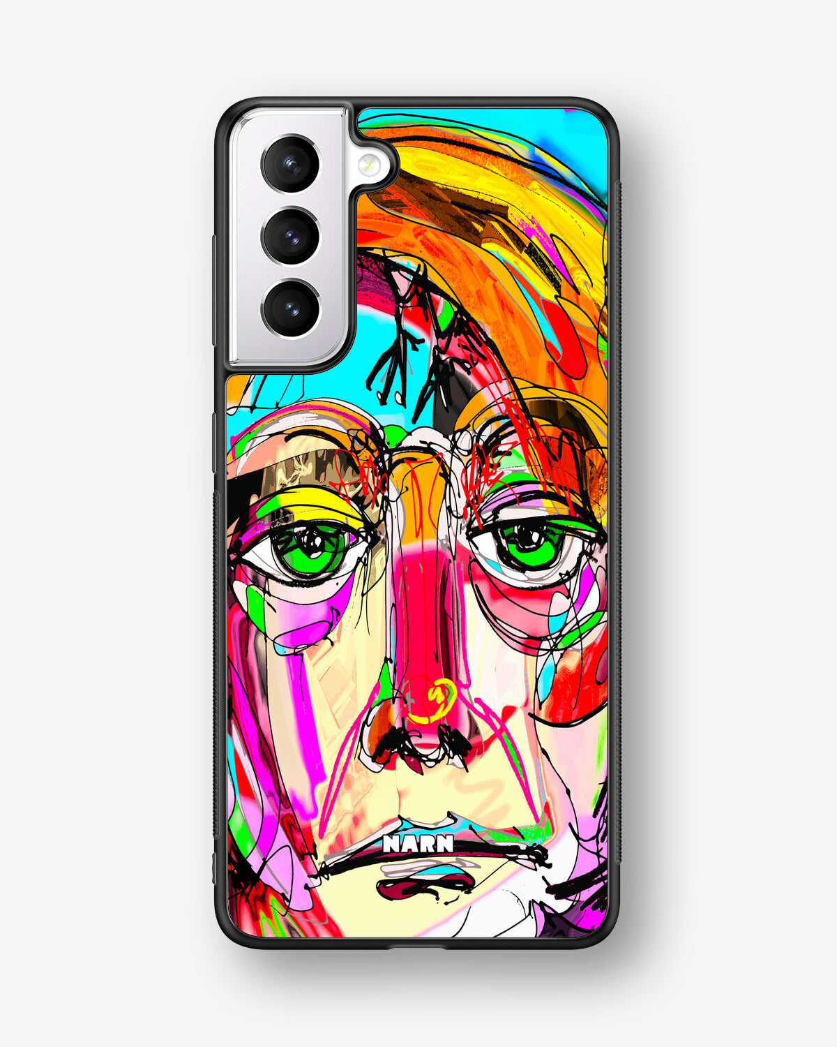 Samsung Galaxy S21 FE Hard Case – Abstract Portrait - View 1