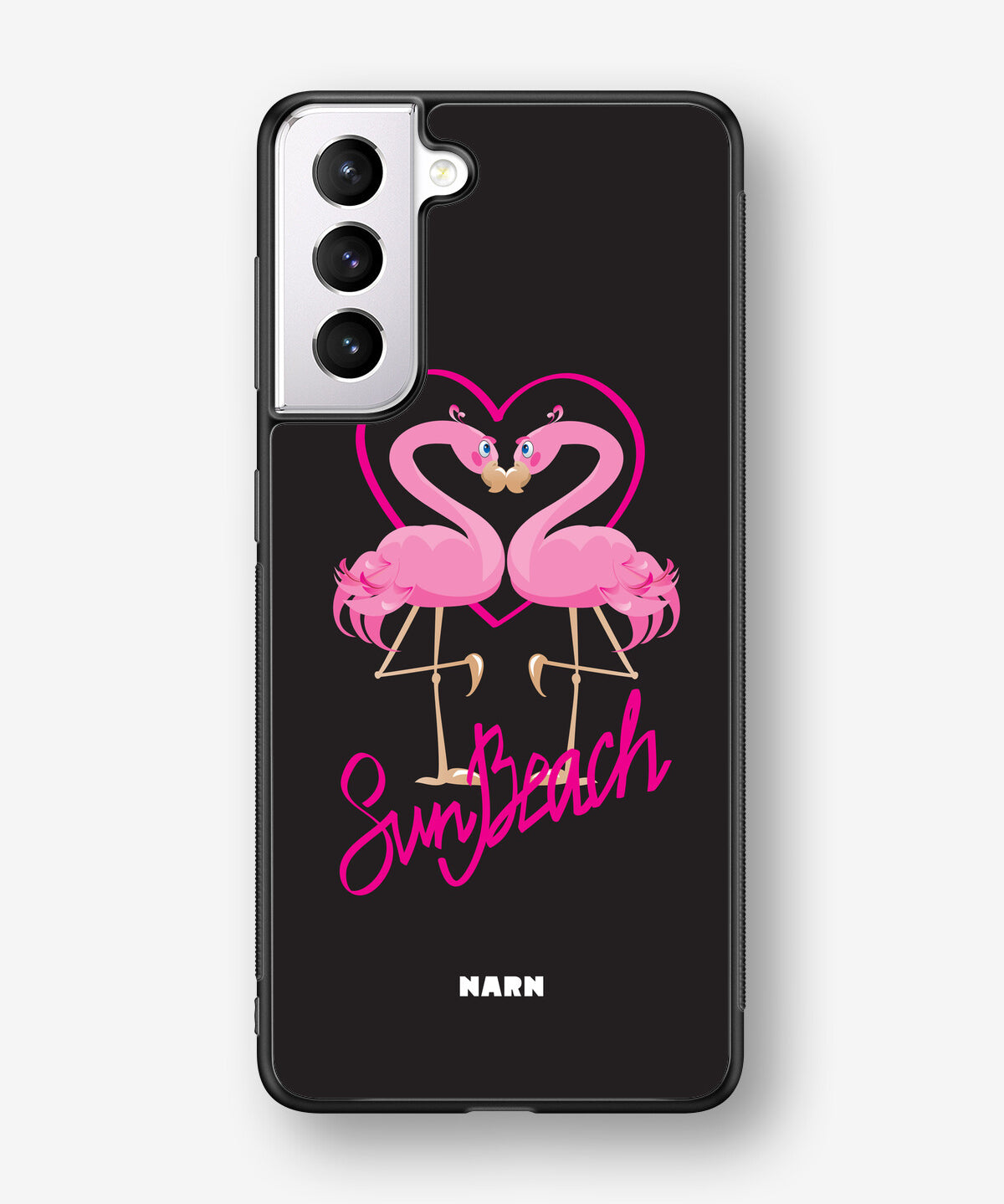 Samsung Galaxy S21 FE Hard Case – Beach Flamingo - View 1