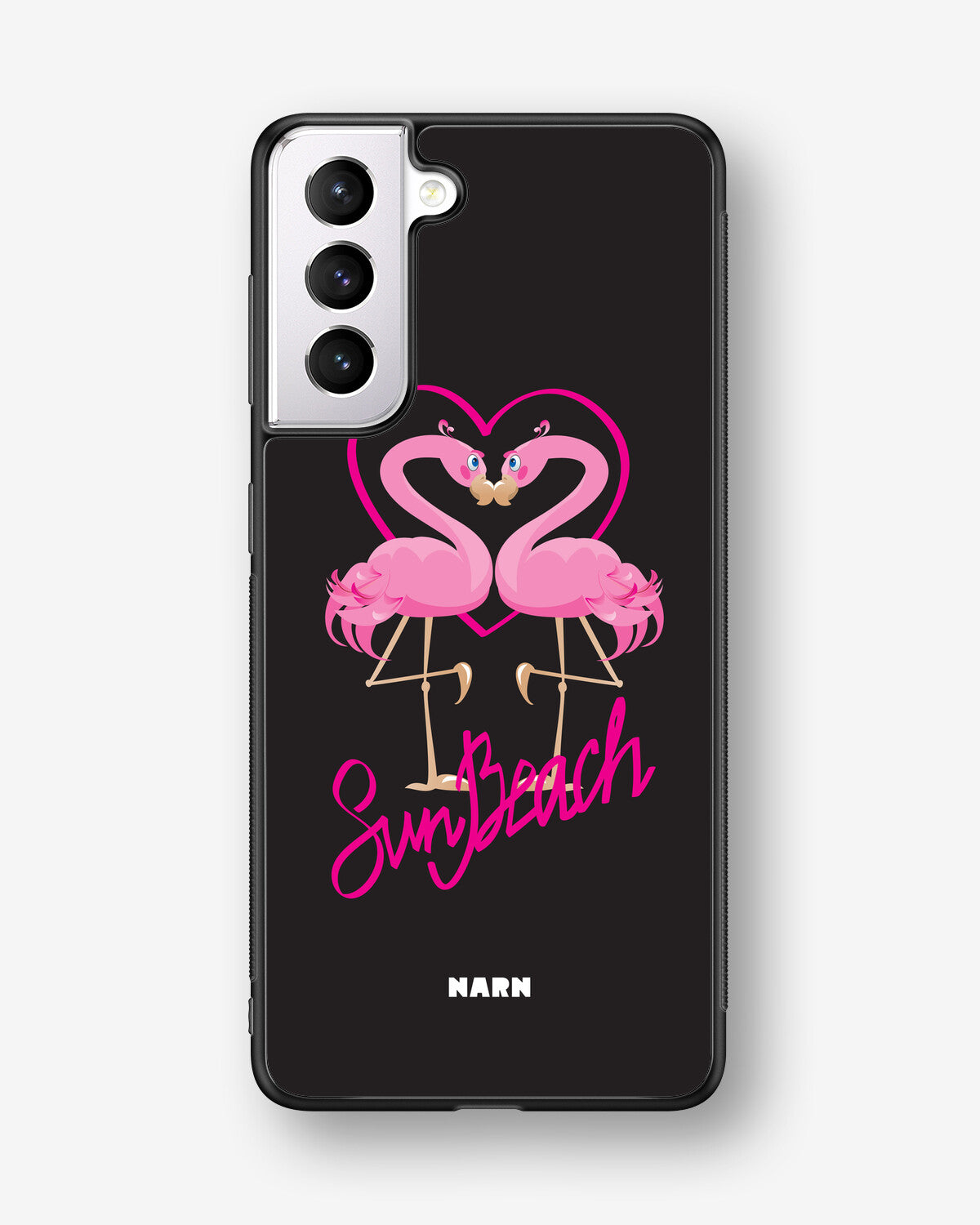 Samsung Galaxy S21 FE Hard Case – Beach Flamingo - View 1