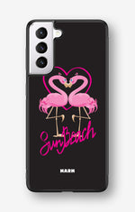 Samsung Galaxy S21 FE Hard Case – Beach Flamingo - View 1