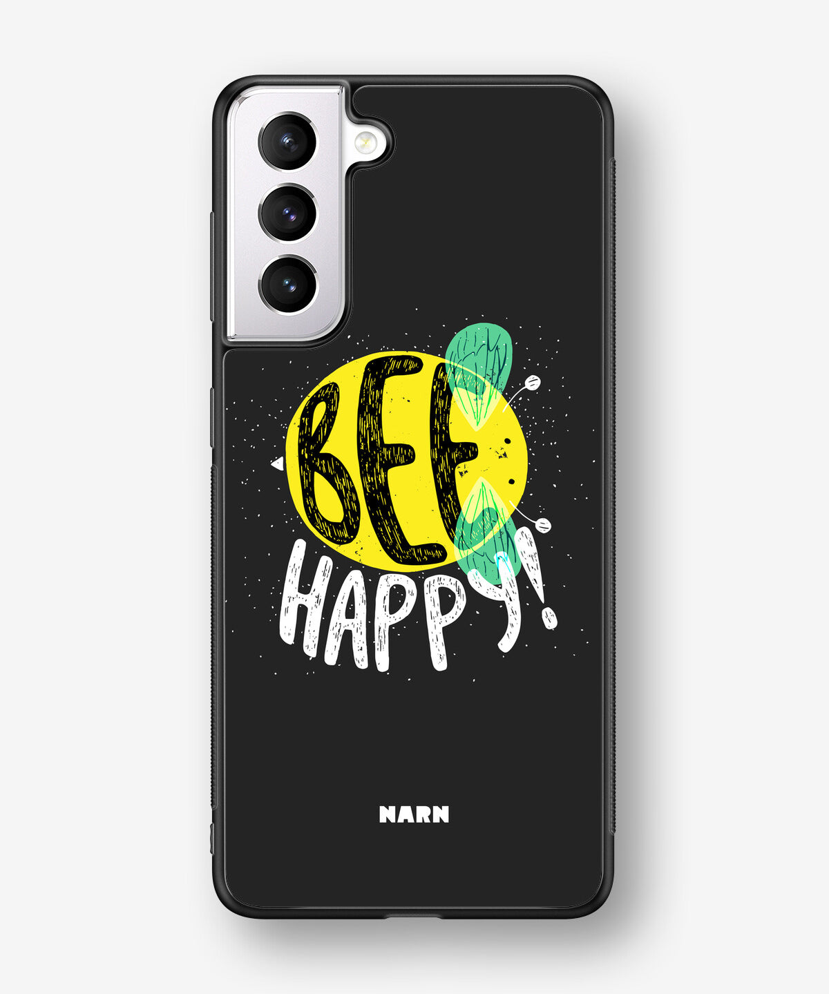 Samsung Galaxy S21 FE Hard Case – BEE Happy - View 1