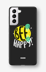 Samsung Galaxy S21 FE Hard Case – BEE Happy - View 1