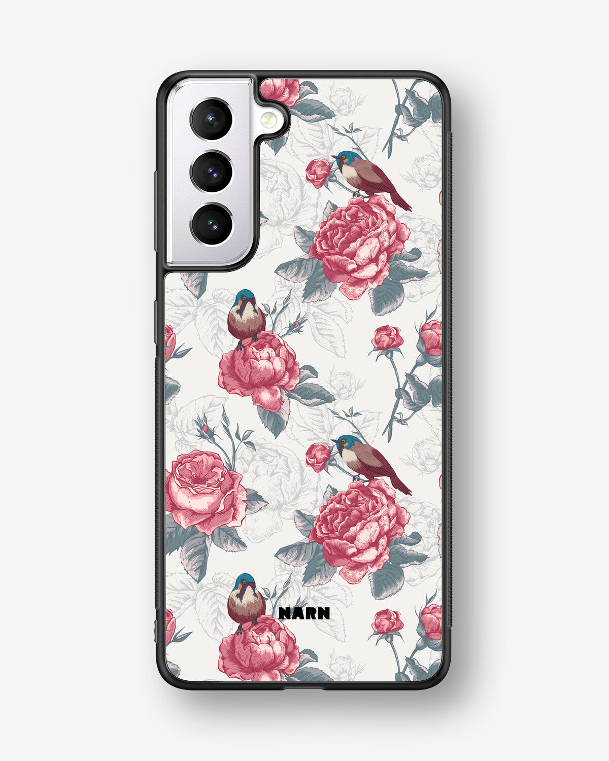 Samsung Galaxy S21 FE Hard Case – Birds Among Roses - View 1