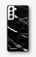 Samsung Galaxy S21 FE Hard Case – Black Marble - View 1