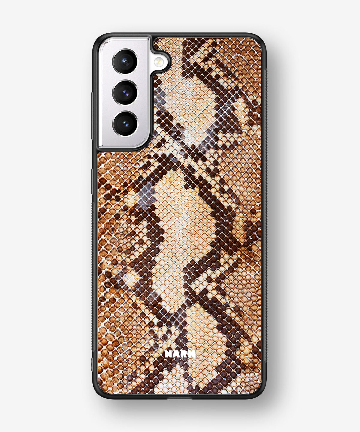 Samsung Galaxy S21 FE Hard Case – Brown Snakeskin - View 1