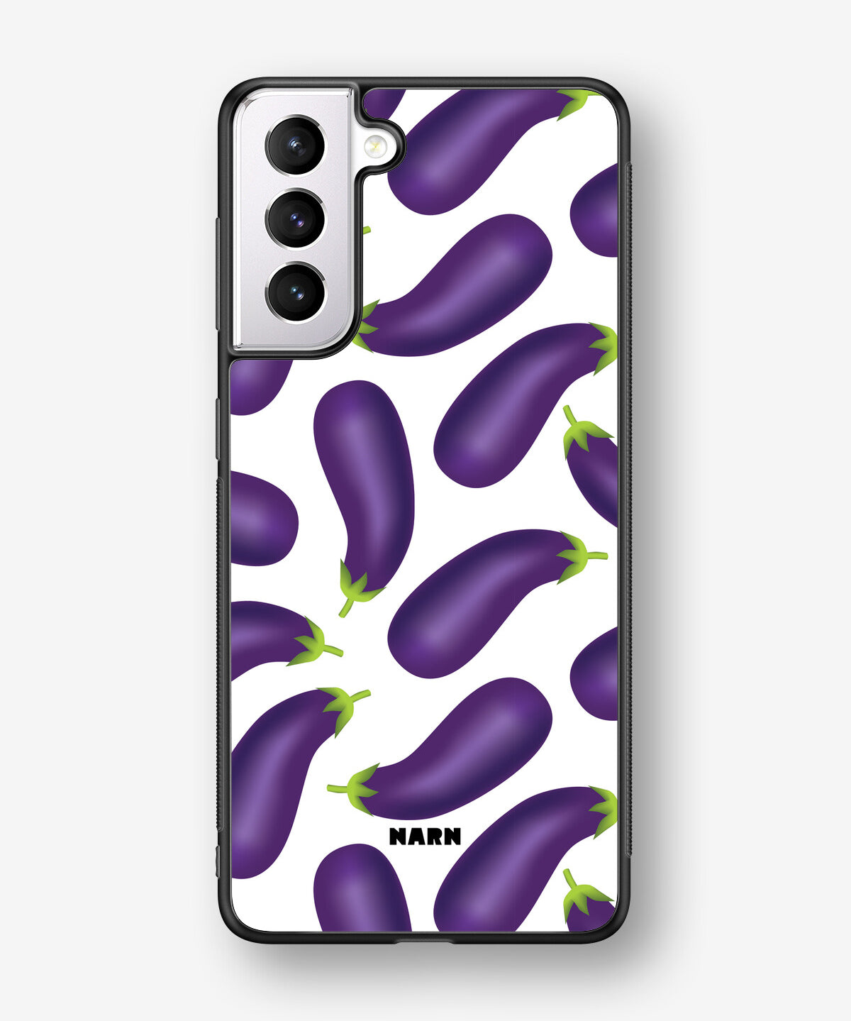 Samsung Galaxy S21 FE Hard Case – Eggplant Pattern - View 1