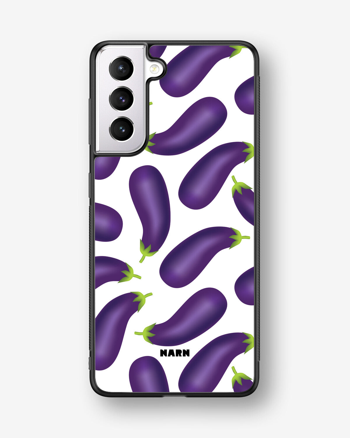 Samsung Galaxy S21 FE Hard Case – Eggplant Pattern - View 1