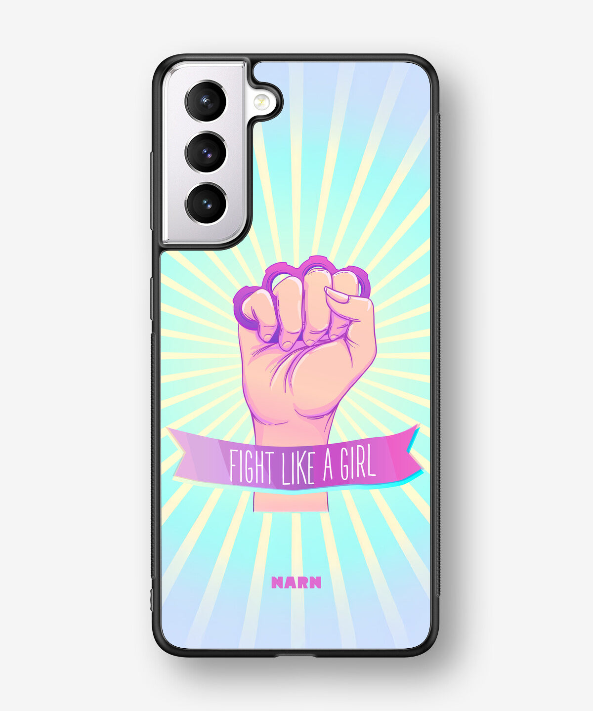 Samsung Galaxy S21 FE Hard Case – Fight Like A Girl - View 1