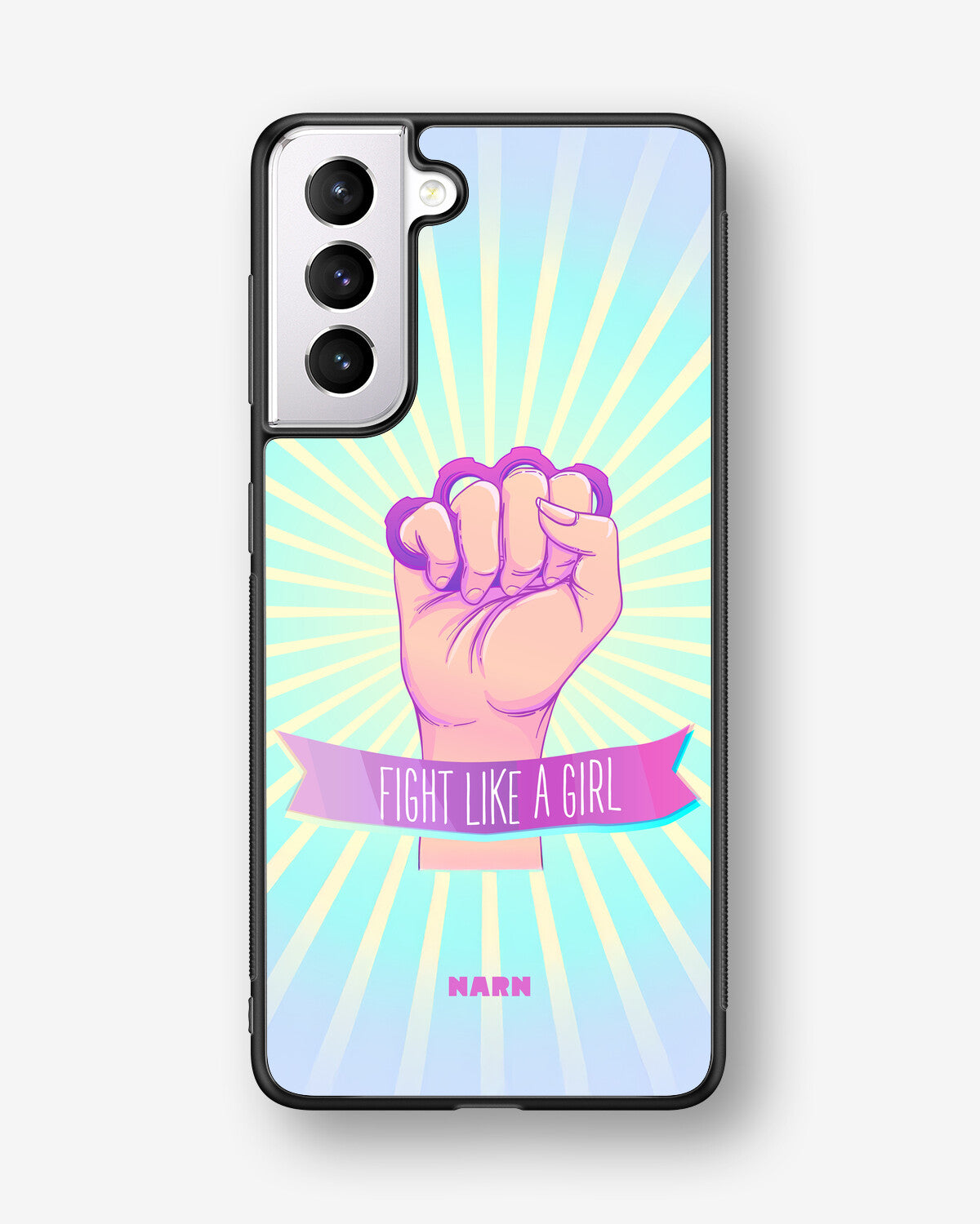 Samsung Galaxy S21 FE Hard Case – Fight Like A Girl - View 1