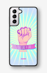 Samsung Galaxy S21 FE Hard Case – Fight Like A Girl - View 1
