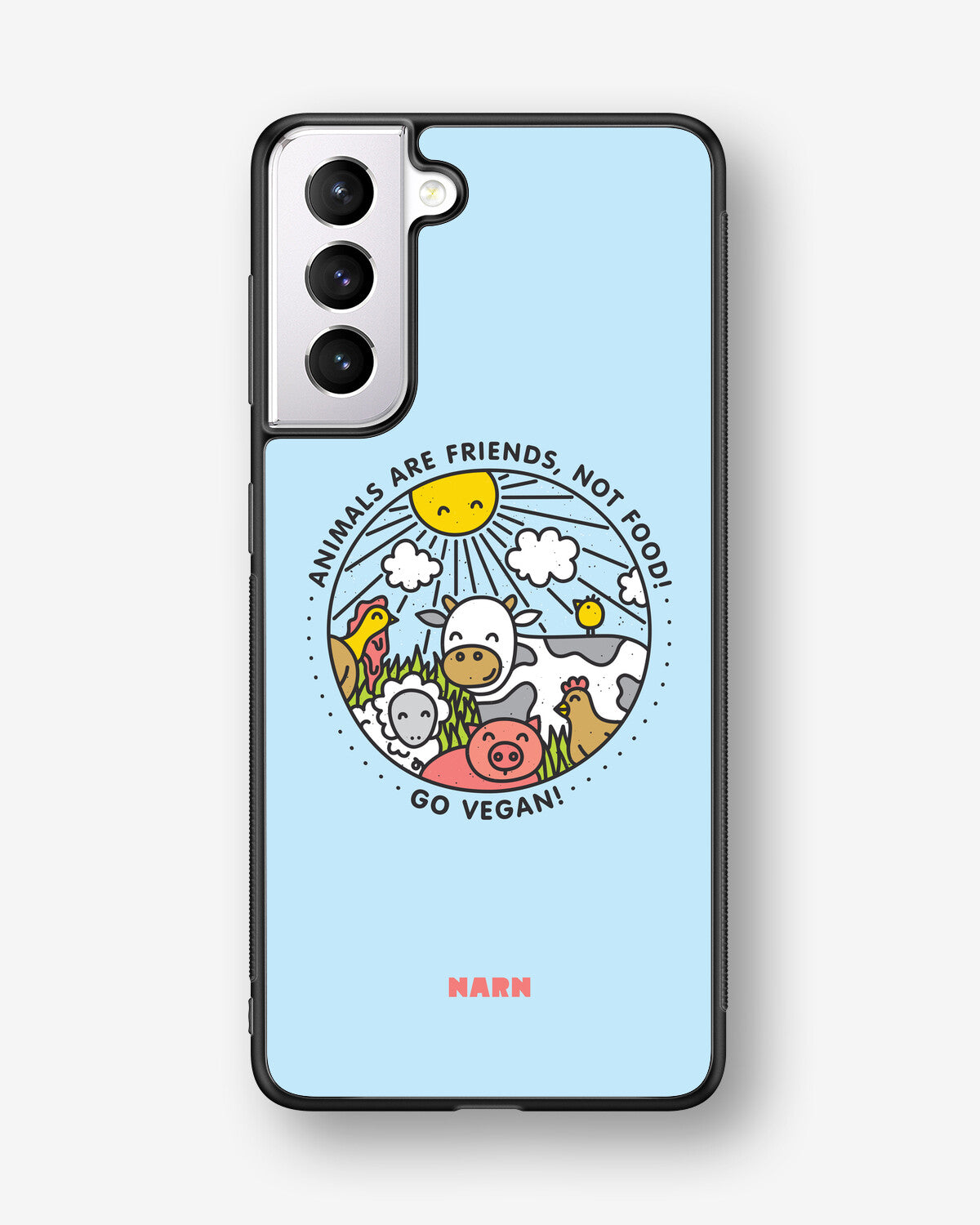Samsung Galaxy S21 FE Hard Case – Friends, Not Food - View 1