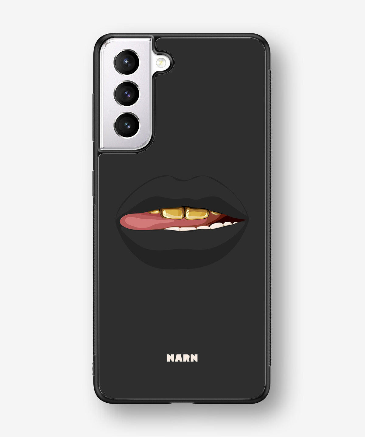 Samsung Galaxy S21 FE Hard Case – Golden Lips - View 1