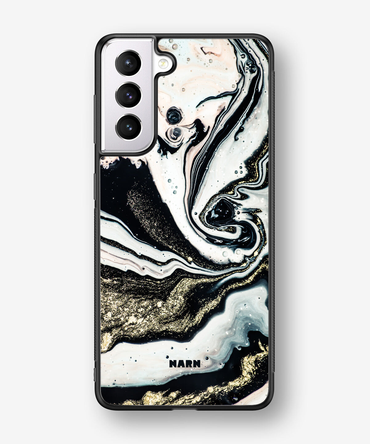 Samsung Galaxy S21 FE Hard Case – Golden Swirl - View 1