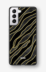 Samsung Galaxy S21 FE Hard Case – Golden Zebra - View 1