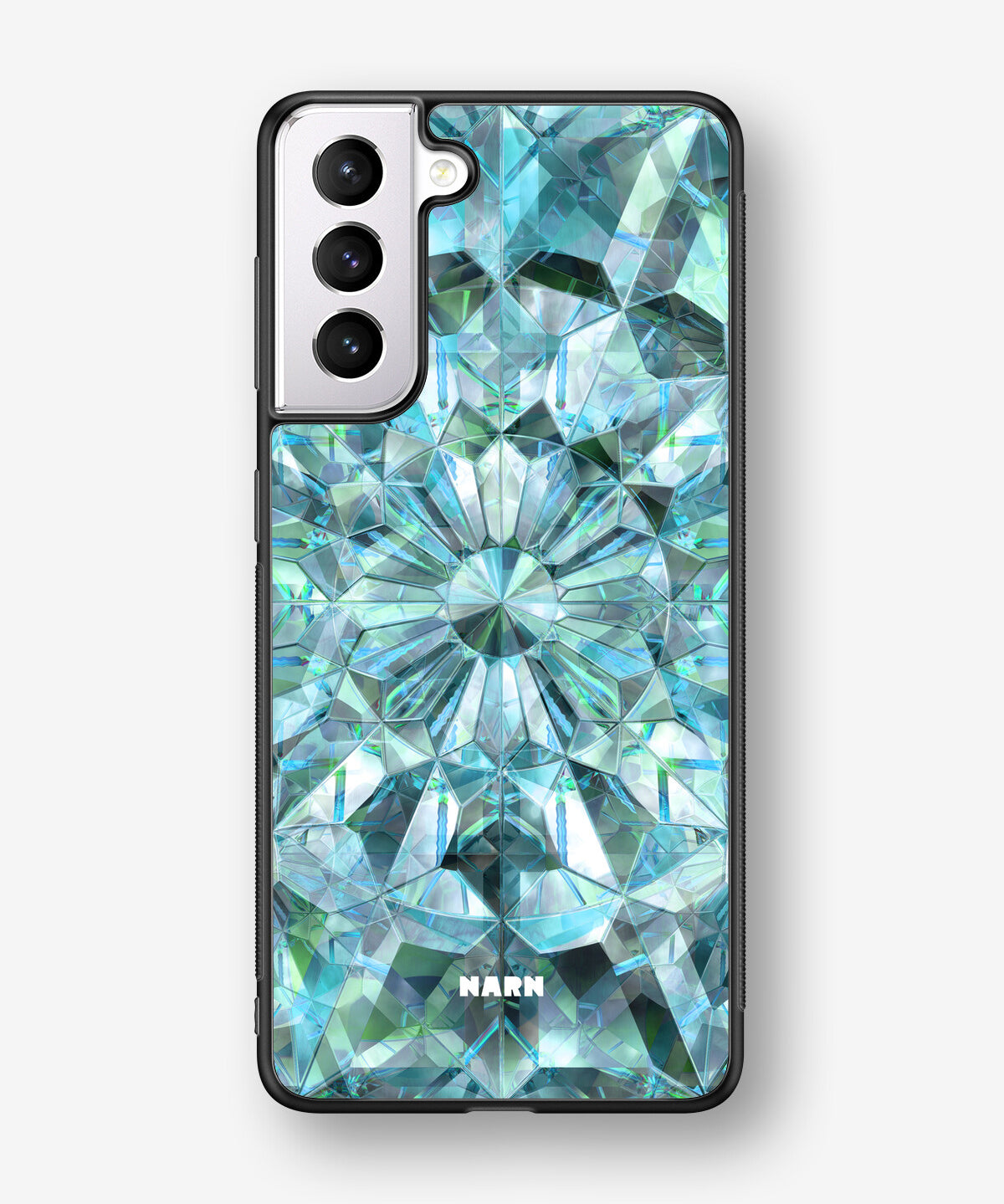 Samsung Galaxy S21 FE Hard Case – Green Crystals - View 1