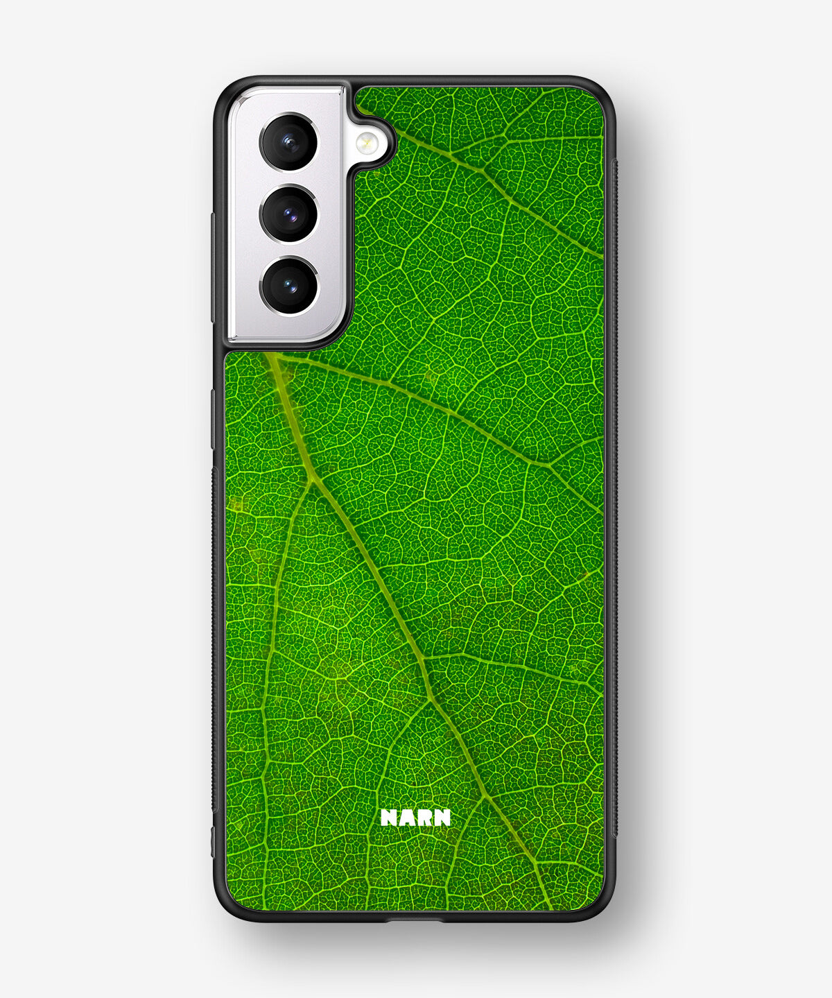 Samsung Galaxy S21 FE Hard Case – Green Leafy - View 1