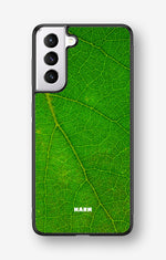 Samsung Galaxy S21 FE Hard Case – Green Leafy - View 1