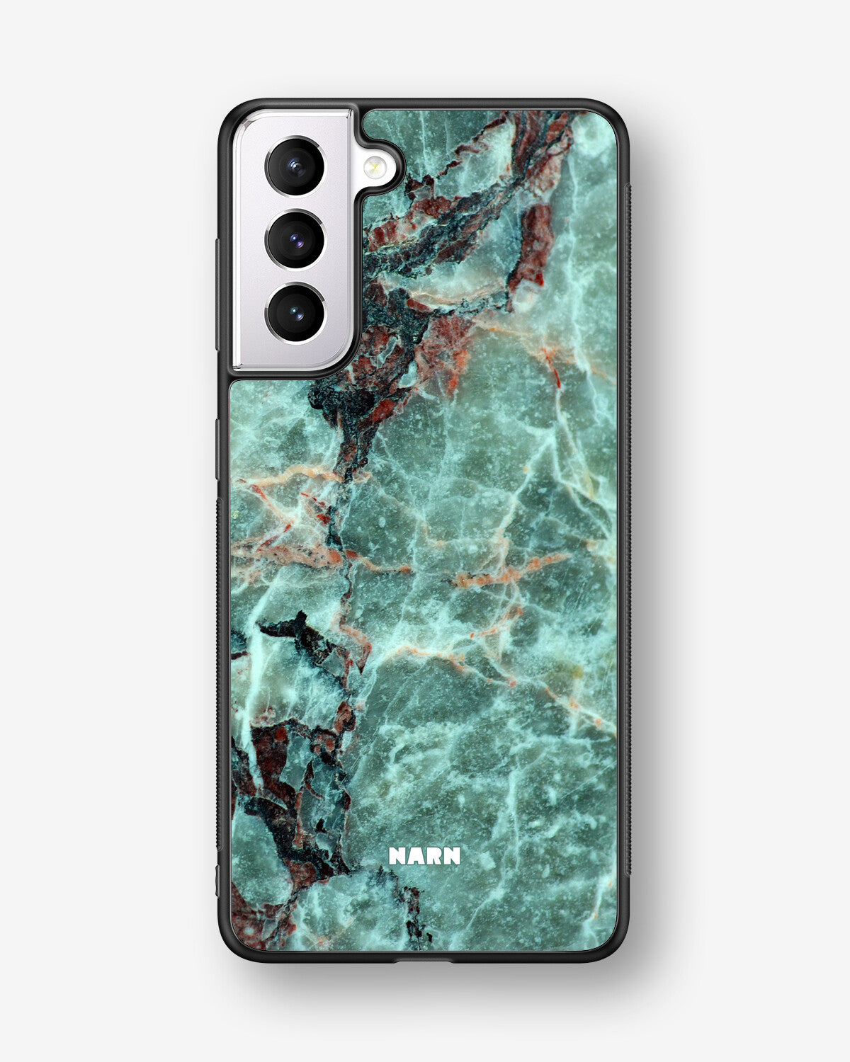 Samsung Galaxy S21 FE Hard Case – Green Marble - View 1