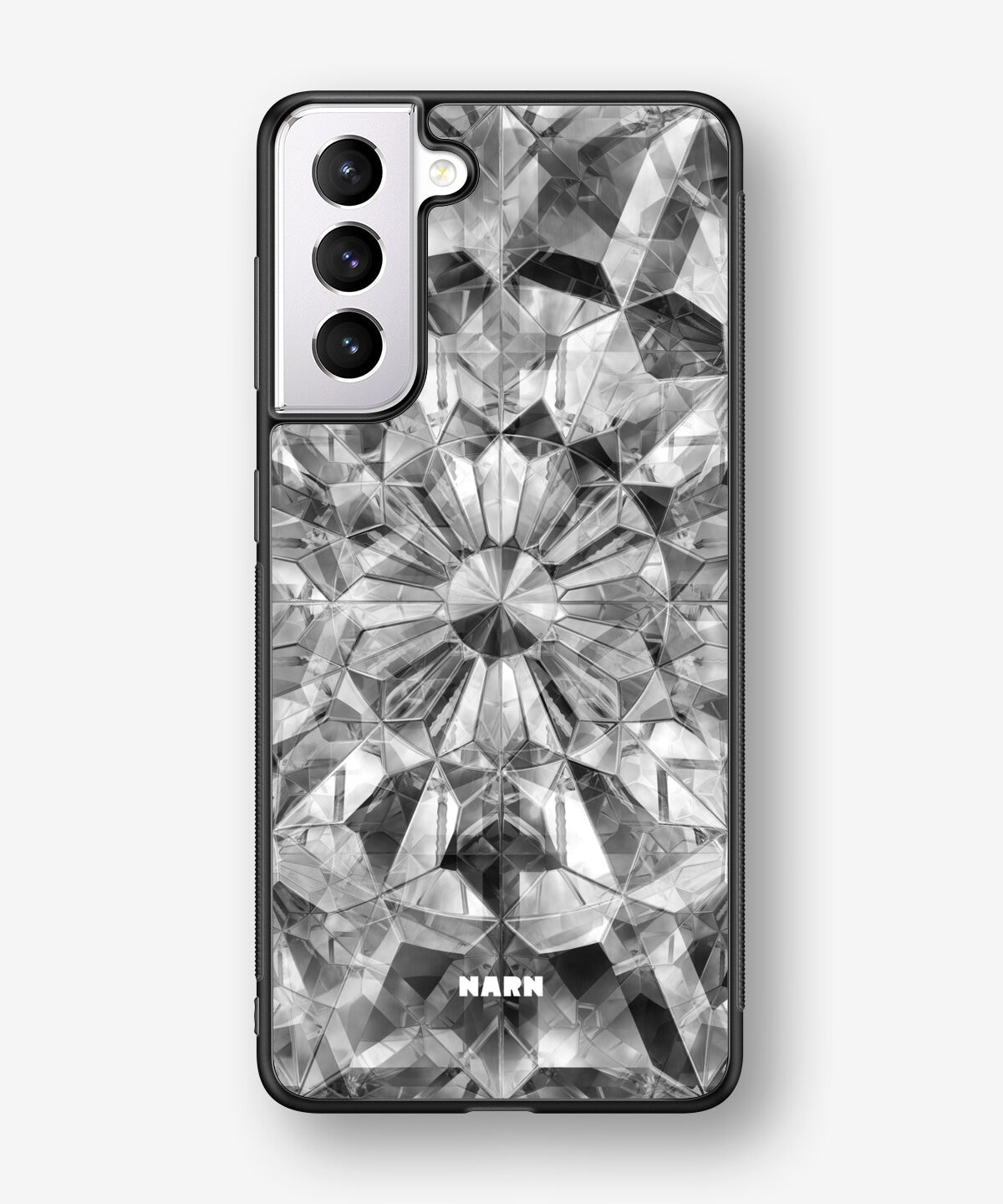 Samsung Galaxy S21 FE Hard Case – Grey Crystals - View 1