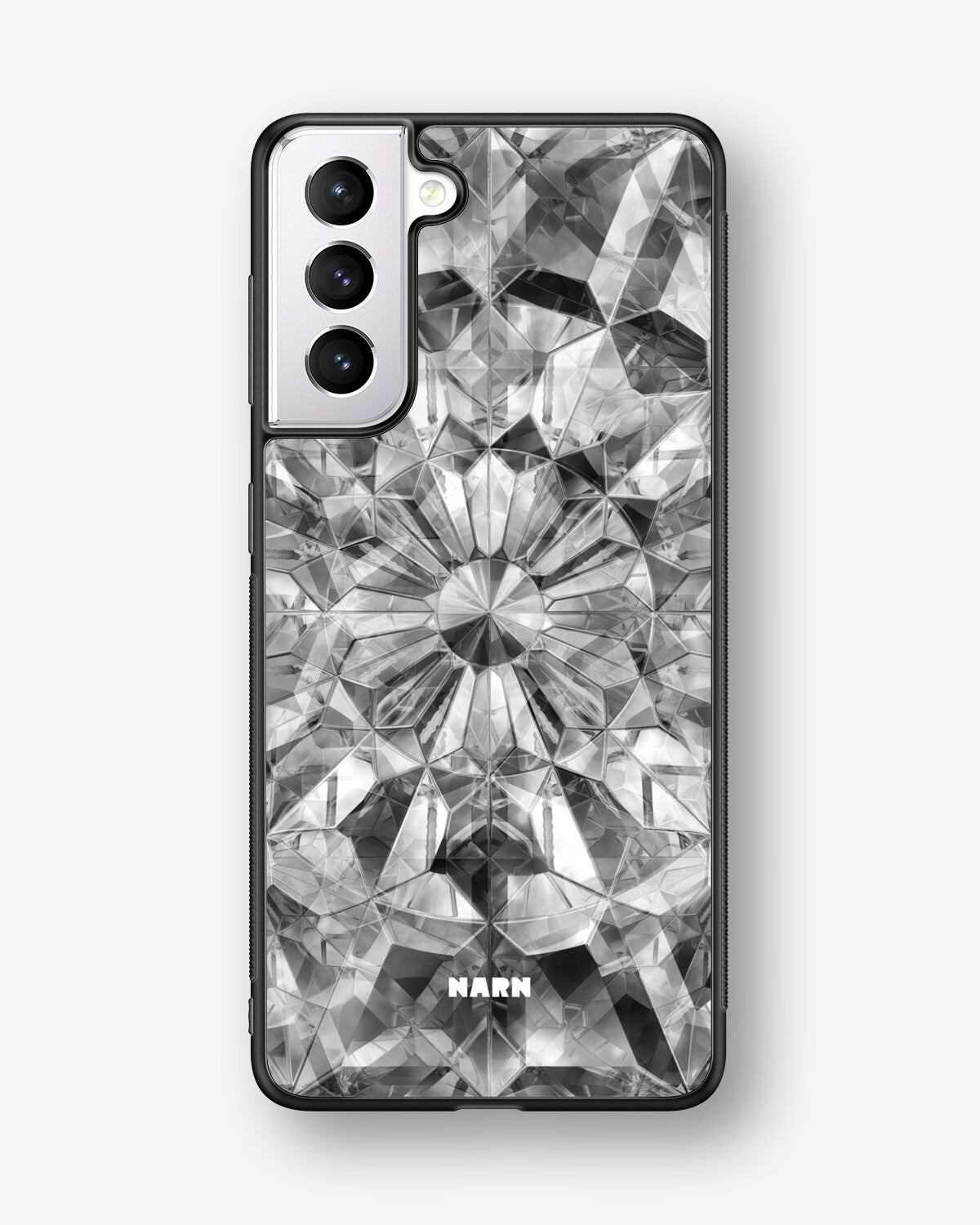Samsung Galaxy S21 FE Hard Case – Grey Crystals - View 1