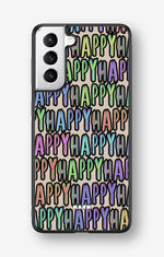 Samsung Galaxy S21 FE Hard Case – Happy - View 1