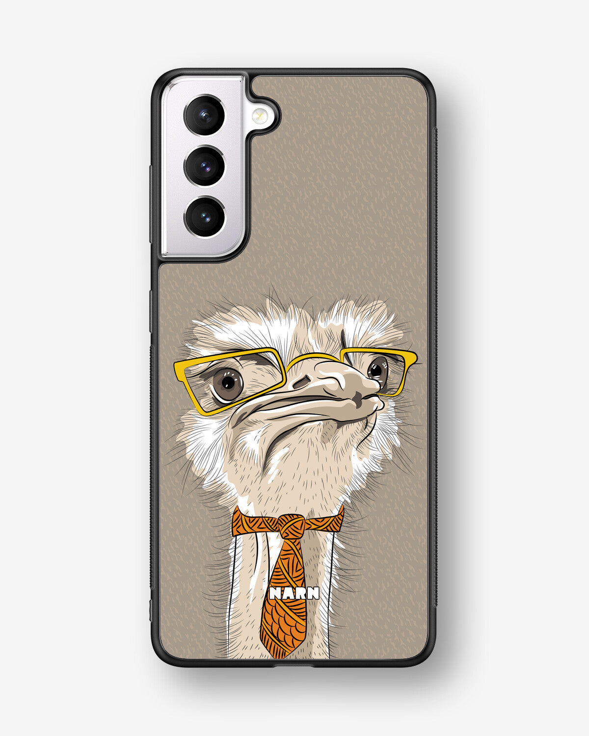 Samsung Galaxy S21 FE Hard Case – Hipster Ostrich - View 1