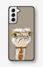 Samsung Galaxy S21 FE Hard Case – Hipster Ostrich - View 1